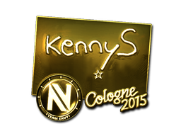Klistermærke | kennyS (Guld) | Cologne 2015