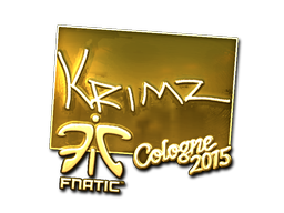 Klistermærke | KRIMZ (Guld) | Cologne 2015