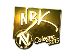 Sticker | NBK- (Goud) | Cologne 2015