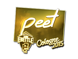 Autocolante | peet (Gold) | Cologne 2015