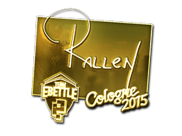 Αυτοκόλλητο | rallen (Χρυσό) | Cologne 2015