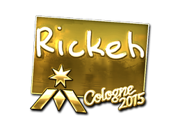 Sticker | Rickeh (Goud) | Cologne 2015