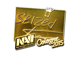 Стикер | seized (златен) | Cologne 2015