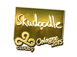 Aufkleber | Skadoodle (Gold) | Köln 2015