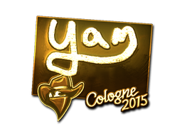 Autocolante | yam (Gold) | Cologne 2015