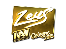 Aufkleber | Zeus (Gold) | Köln 2015