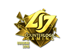 Abțibild | Counter Logic Gaming (Auriu) | Cologne 2016