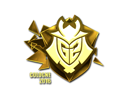 Naklejka | G2 Esports (złota) | Kolonia 2016