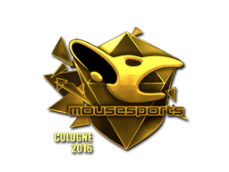 Naklejka | mousesports (złota) | Kolonia 2016