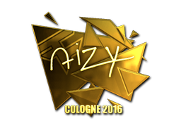 Aufkleber | aizy (Gold) | Köln 2016