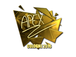 Sticker | apEX (Goud) | Cologne 2016