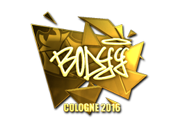 Aufkleber | bodyy (Gold) | Köln 2016