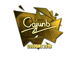 Samolepka | cajunb (zlatá) | ESL Cologne 2016