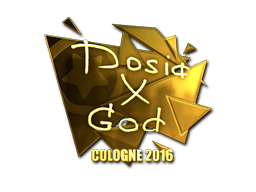 Aufkleber | Dosia (Gold) | Köln 2016