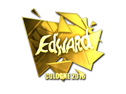 Aufkleber | Edward (Gold) | Köln 2016