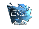 Наклейка: EliGE (металлическая) | Кёльн 2016