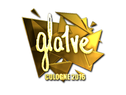 Sticker | gla1ve (Gold) | Cologne 2016