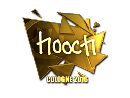 ステッカー | hooch (ゴールド) | Cologne 2016
