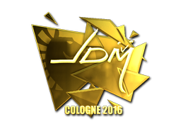 Sticker | jdm64 (Goud) | Cologne 2016