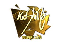 Klistermærke | kioShiMa (Guld) | Cologne 2016