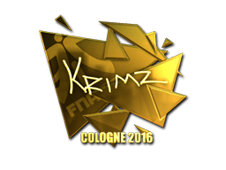 Klistermærke | KRIMZ (Guld) | Cologne 2016