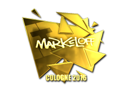 Samolepka | markeloff (zlatá) | ESL Cologne 2016