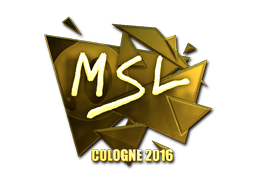 Klistermærke | MSL (Guld) | Cologne 2016