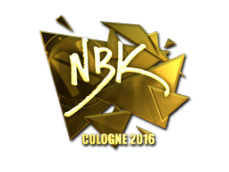 Klistermärke | NBK- (Guld) | Cologne 2016