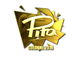 Klistermærke | pita (Guld) | Cologne 2016