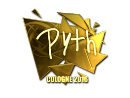 Стикер | pyth (златен) | Cologne 2016
