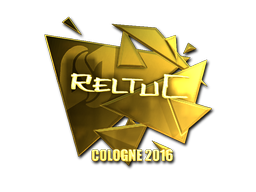 Klistermærke | reltuC (Guld) | Cologne 2016