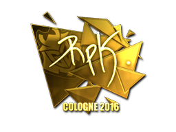 Samolepka | RpK (zlatá) | ESL Cologne 2016