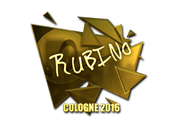 Наліпка | RUBINO (золота) | Кельн 2016