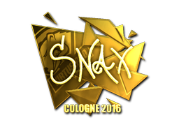 Aufkleber | Snax (Gold) | Köln 2016