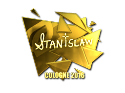 Klistermærke | stanislaw (Guld) | Cologne 2016