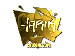 Klistermærke | tarik (Guld) | Cologne 2016