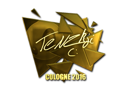 Αυτοκόλλητο | TENZKI (Χρυσό) | Cologne 2016