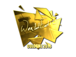 Sticker | WorldEdit (Goud) | Cologne 2016