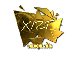 Стикер | Xizt (златен) | Cologne 2016