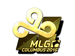 Adesivo | Cloud9 (Dourado) | MLG Columbus 2016