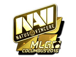 Adesivo | Natus Vincere (Dourado) | MLG Columbus 2016