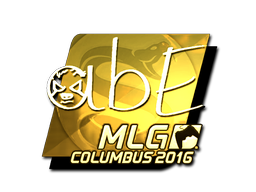 Naklejka | abE (złota) | MLG Columbus 2016