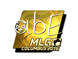 Adesivo | abE (Dourado) | MLG Columbus 2016