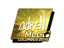 Αυτοκόλλητο | adreN (Χρυσό) | MLG Columbus 2016