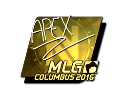 Samolepka | apEX (zlatá) | MLG Columbus 2016