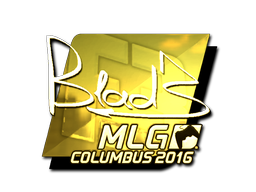 Klistermärke | B1ad3 (Guld) | MLG Columbus 2016