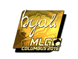 Klistermærke | byali (Guld) | MLG Columbus 2016