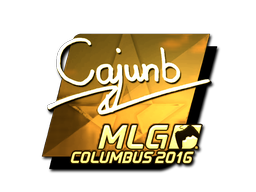 Стикер | cajunb (златен) | MLG Columbus 2016