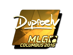 Autocolante | dupreeh (Gold) | MLG Columbus 2016