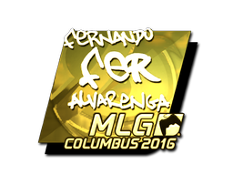 Стикер | fer (златен) | MLG Columbus 2016